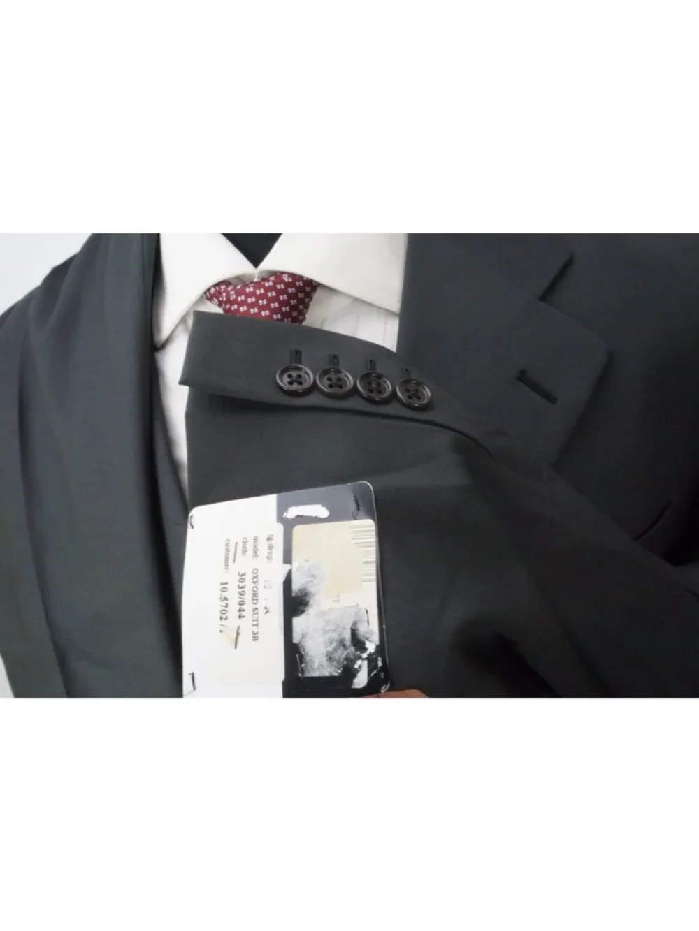 Burberry London Gray Blue Wool 2 Pc Suit Jacket Pants Sz 38R BRAND NEW